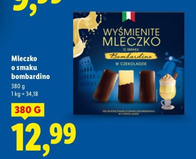 Mleczko w czekoladzie o smaku bombardino promocja w Lidl