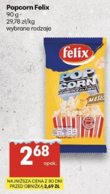 Popcorn Felix promocja w Delikatesy Centrum