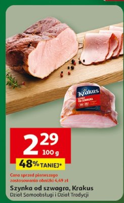 Szynka od szwagra, Krakus Dział Samoobsługi i Dział Tradycji promocja w Auchan