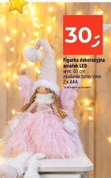 Figurka dekoracyjna aniołek LED promocja w Dealz