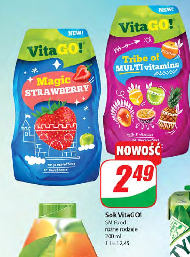 Sok tribe of multivitamins Vita go! promocja w Dino