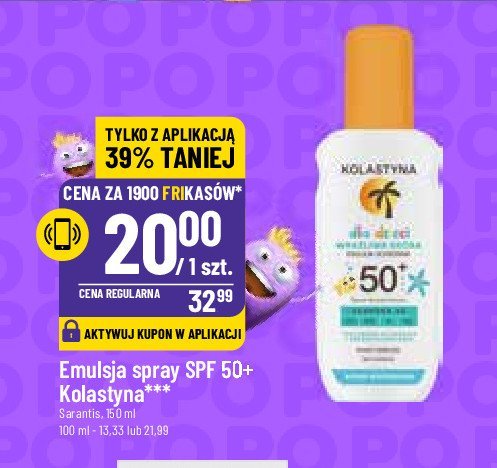 Emulsja ochronna dla dzieci skóra wrażliwa spf 50+ Kolastyna promocja