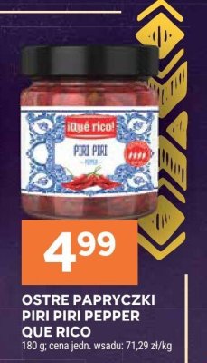 Ostre papryczki Piri Piri Pepper Que Rico promocja w Stokrotka