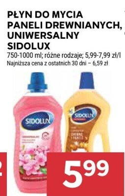 Płyn do mycia paneli drewnianych Sidolux uniwersalny 750-1000 ml różne rodzaje promocja w Stokrotka
