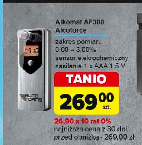 Alkomat af300 PROMILER promocja w Carrefour