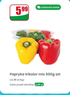 Papryka trikolor mix promocja w Dino