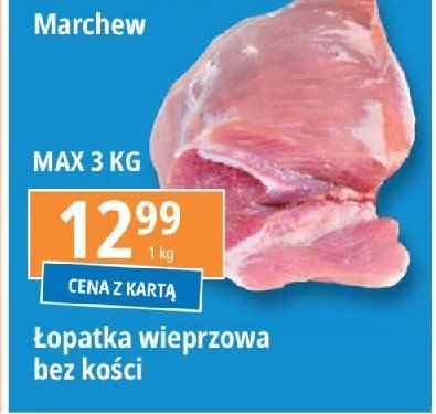 Łopatka wieprzowa bez kości promocja w Leclerc