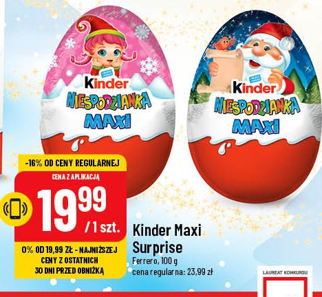 Jajko r贸偶owe Kinder niespodzianka maxi promocja