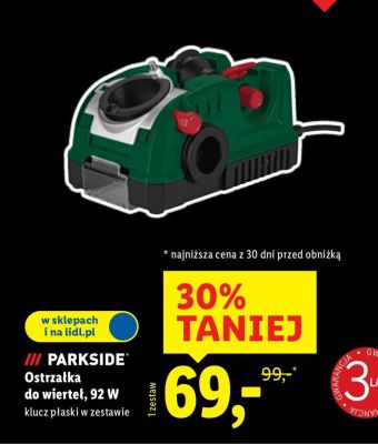 Ostrzałka do wierteł 92 W PARKSIDE promocja w Lidl