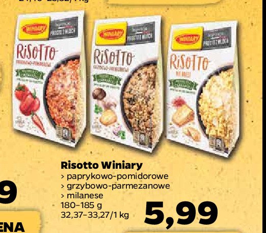 Risotto grzybowe-pełne zbożowe Winiary risotto promocja