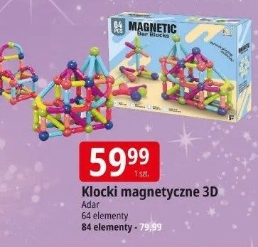 Klocki Klocki magnetyczne 3D promocja w Leclerc