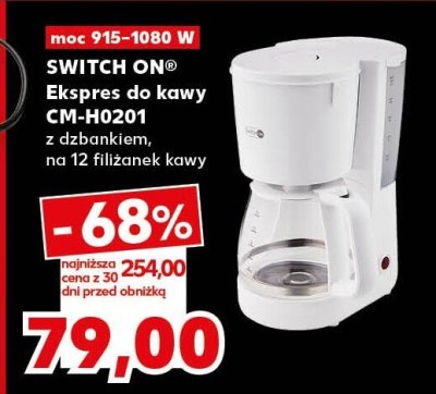 Ekspres do kawy SWITCH ON CM-H0201 promocja w Kaufland