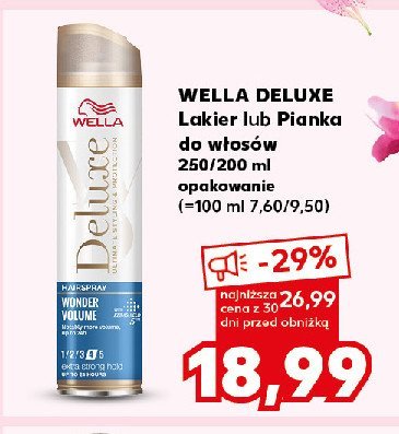 Lakier do włosów wonder volume and protection Wella deluxe promocja