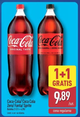 Napój gazowany 2 l promocja w Aldi