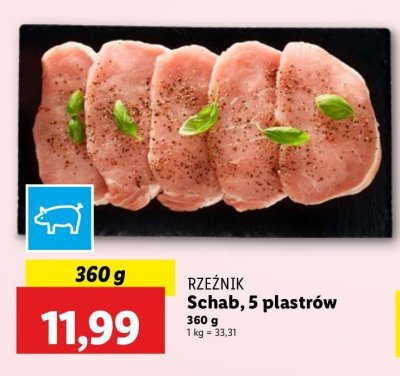 Schab wieprzowy bez ko艣ci plastry Rze藕nik codzienna dostawa promocja
