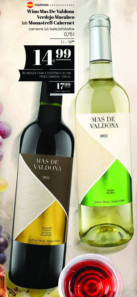 Wino MAS DE VALDONA promocja