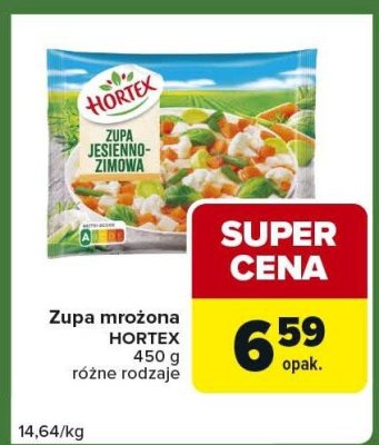 Zupa mrożona HORTEX 450 g różne rodzaje promocja w Carrefour Express