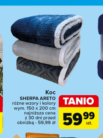 Koc sherpa 150 x 200 cm promocja