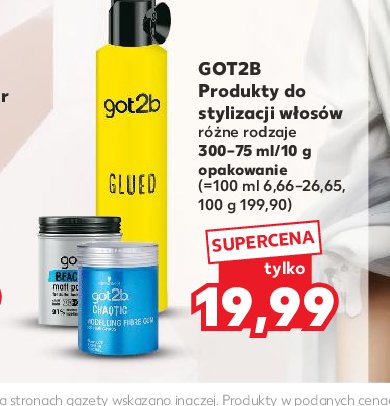 Pasta do stylizacji Got2b beach boy promocja
