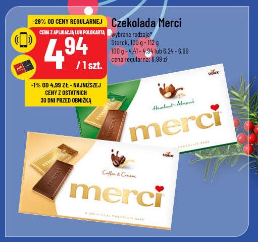 Czekolada kawowo-śmietankowa Storck merci promocja