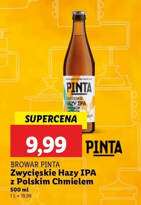 Piwo hazy ipa z polskim chmielem Pinta zwycięskie promocja