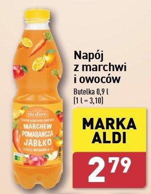 Napój marchew-pomarańcza-jabłko Rio d'oro promocja