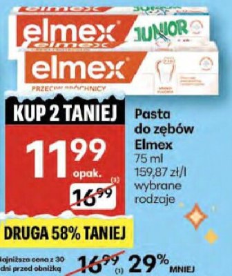 Pasta do zębów Elmex promocja w Delikatesy Centrum