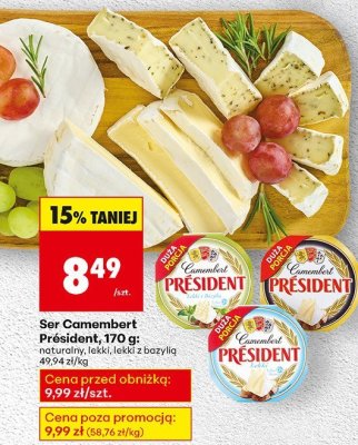 Ser Camembert naturalny promocja w Biedronka
