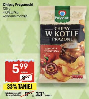 Chipsy Przysnacki promocja w Delikatesy Centrum