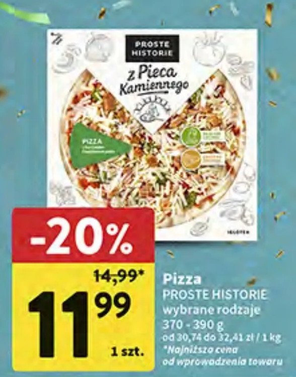 Pizza z kurczakiem i bazyliowym pesto Iglotex proste historie z pieca kamiennego promocja