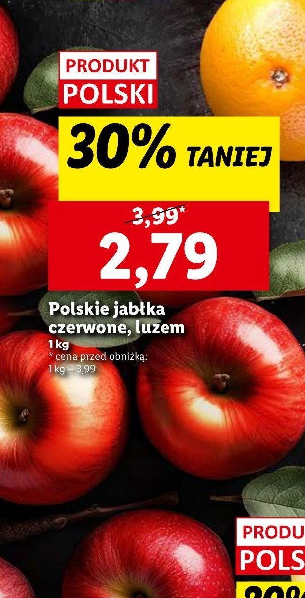 Jabłka czerwone polskie promocja