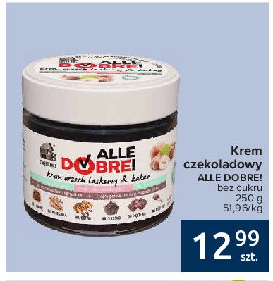 Krem czekoladowy bez cukru Alle dobre! promocja