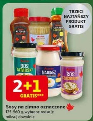 Sosy na zimno oznaczone promocja w Auchan