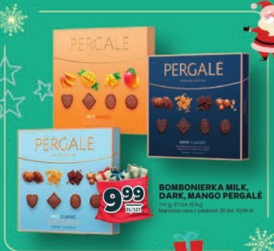 Bombonierka czekoladowa Milk, Dark, Mango Pergale promocja w Stokrotka