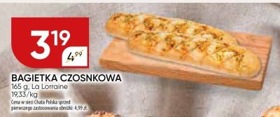 Bagietka czosnkowa La Lorraine promocja w Chata Polska