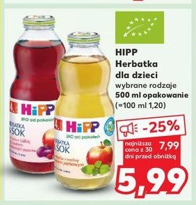 Herbata z melisy z sokiem jabłkowym Hipp promocja