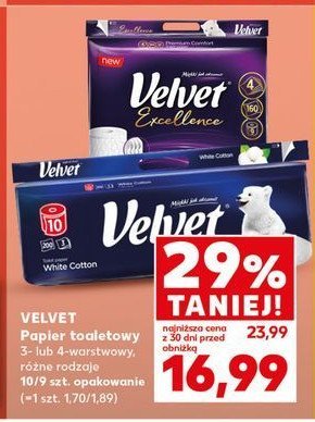 Papier toaletowy Velvet excellence promocja