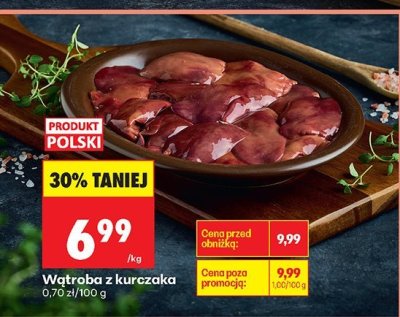 Wątroba z kurczaka promocja w Biedronka
