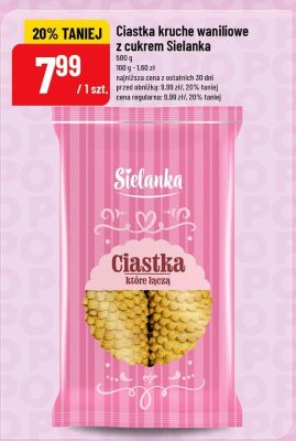 Ciastka kruche waniliowe z cukrem  promocja w POLOmarket