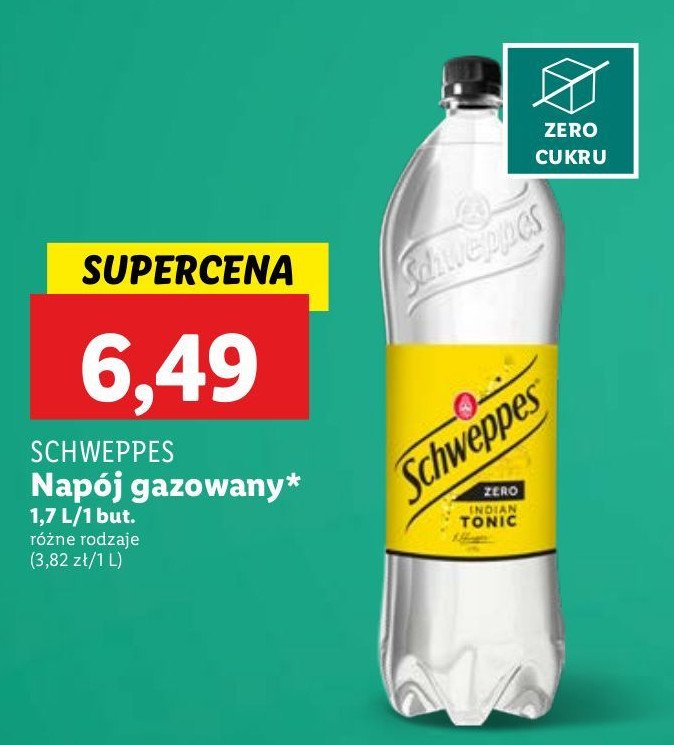 Napój indian tonic zero Schweppes promocja