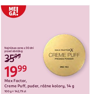 Puder Max factor promocja w Rossmann