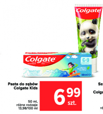 Pasta do zębów panda Colgate kids promocja