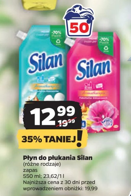 Płyn do płukania morska bryza Silan aromatherapy promocja w Netto