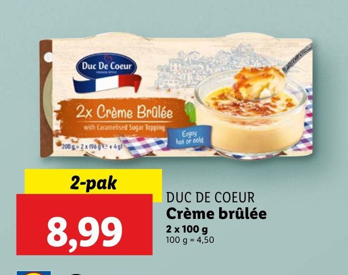 Creme caramel Duc de coeur promocja