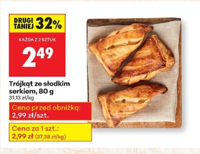 Trójkąt ze słodkim serkiem promocja w Biedronka