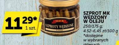 Szprot MK wędzony w oleju promocja w Euro Sklep