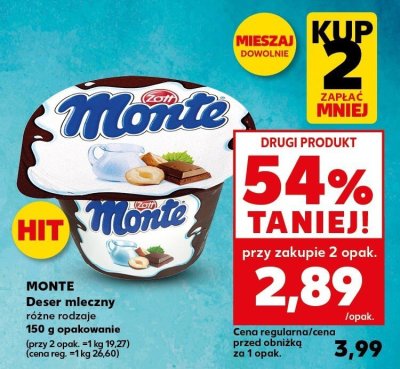 Deser mleczny różne rodzaje 150g promocja w Kaufland