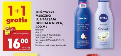 Balsam do ciała coconut Nivea promocja