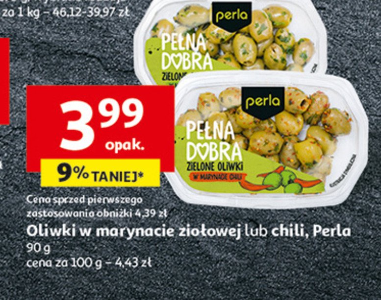 Oliwki zielone z ziołami z chili Perla antipasti promocja