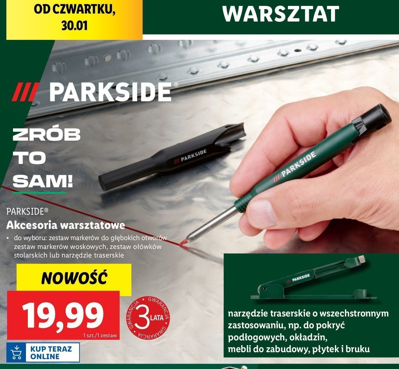 Zestaw markerów Parkside promocja w Lidl